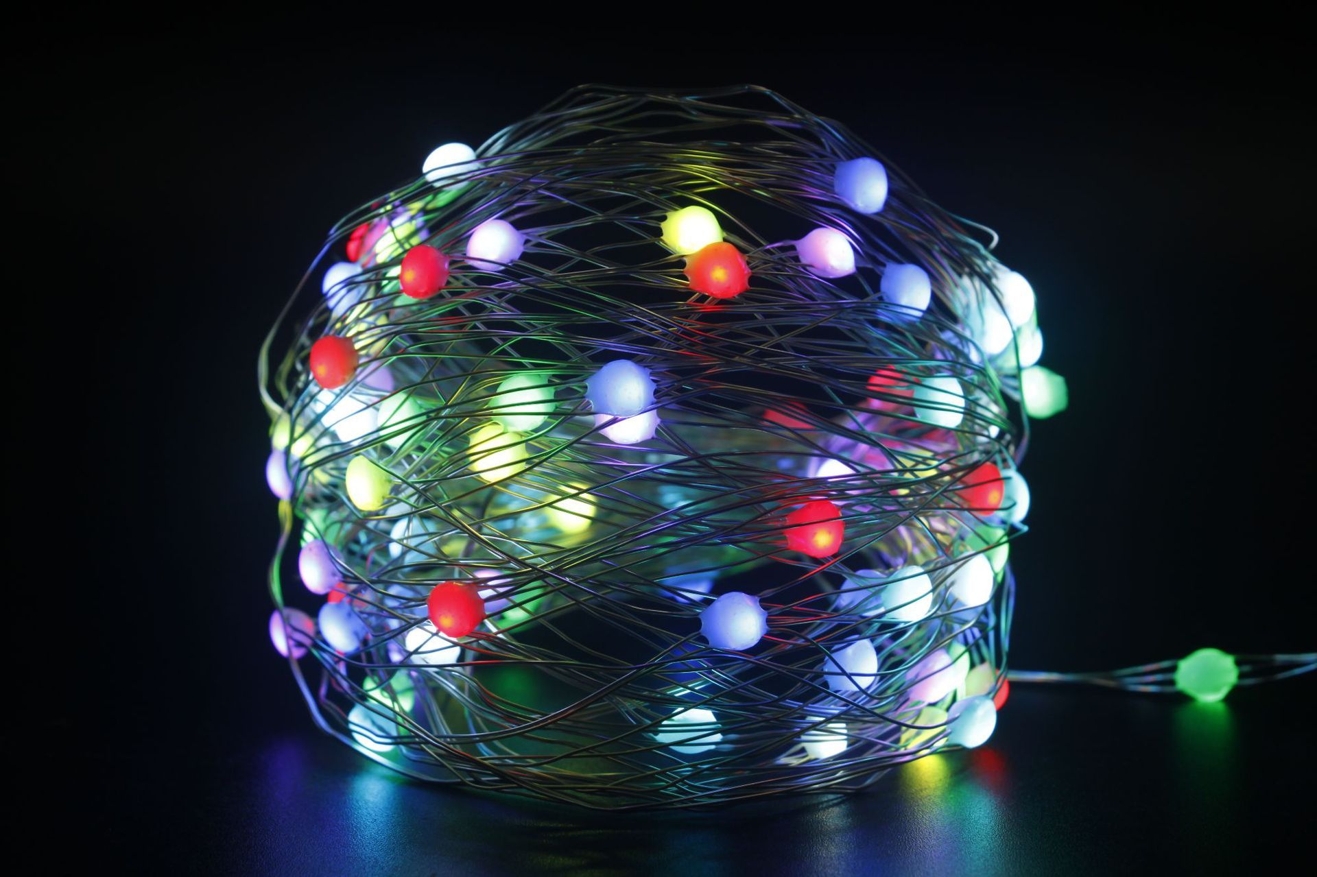 tuya smart rainbow lights Graffiti wifi smart light string Festive Christmas decoration copper wire 5V USB power 10 meters 100 lights bead string  RSH-WL038