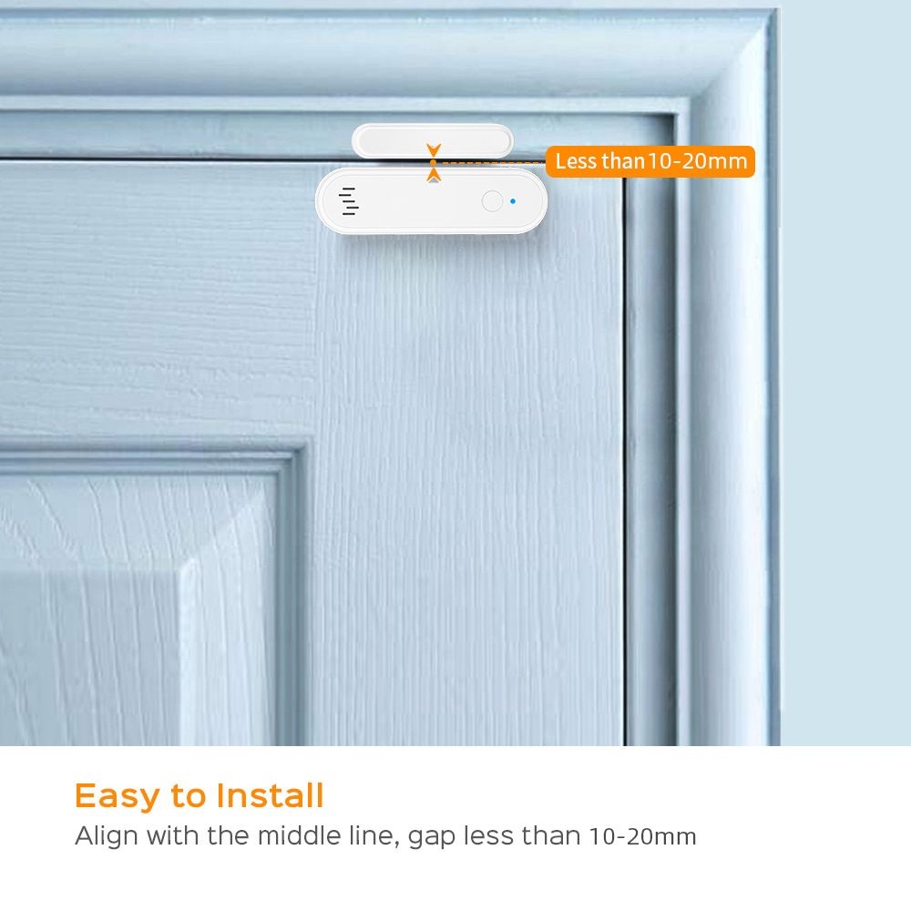 wifi Door status sensor tuya Intelligent door status sensor Remote acousto-optic door and window/door status sensor One-click anti-offline alert real-time sensing switch status  WL-19KWT