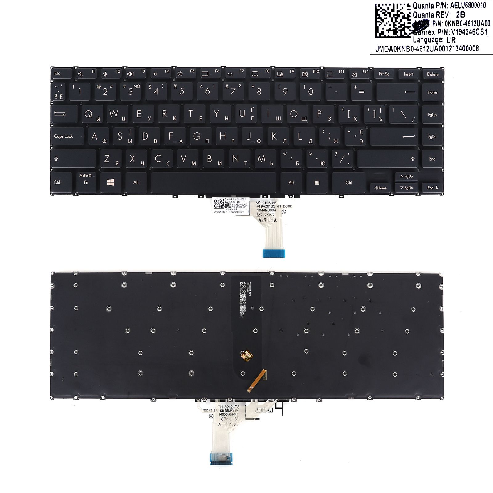 ASUS UX363EA UXF3000E UX363JA UX371EA Jade Black(Brown print,Backlit）  N/A