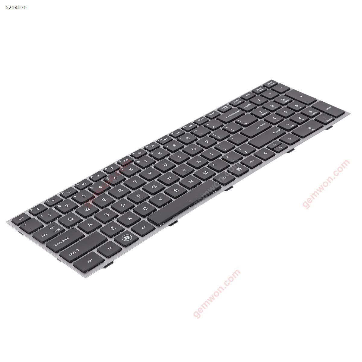 HP 4540S 4545S SILVER FRAME BLACK OEM US HD06-A Laptop Keyboard (OEM-B)