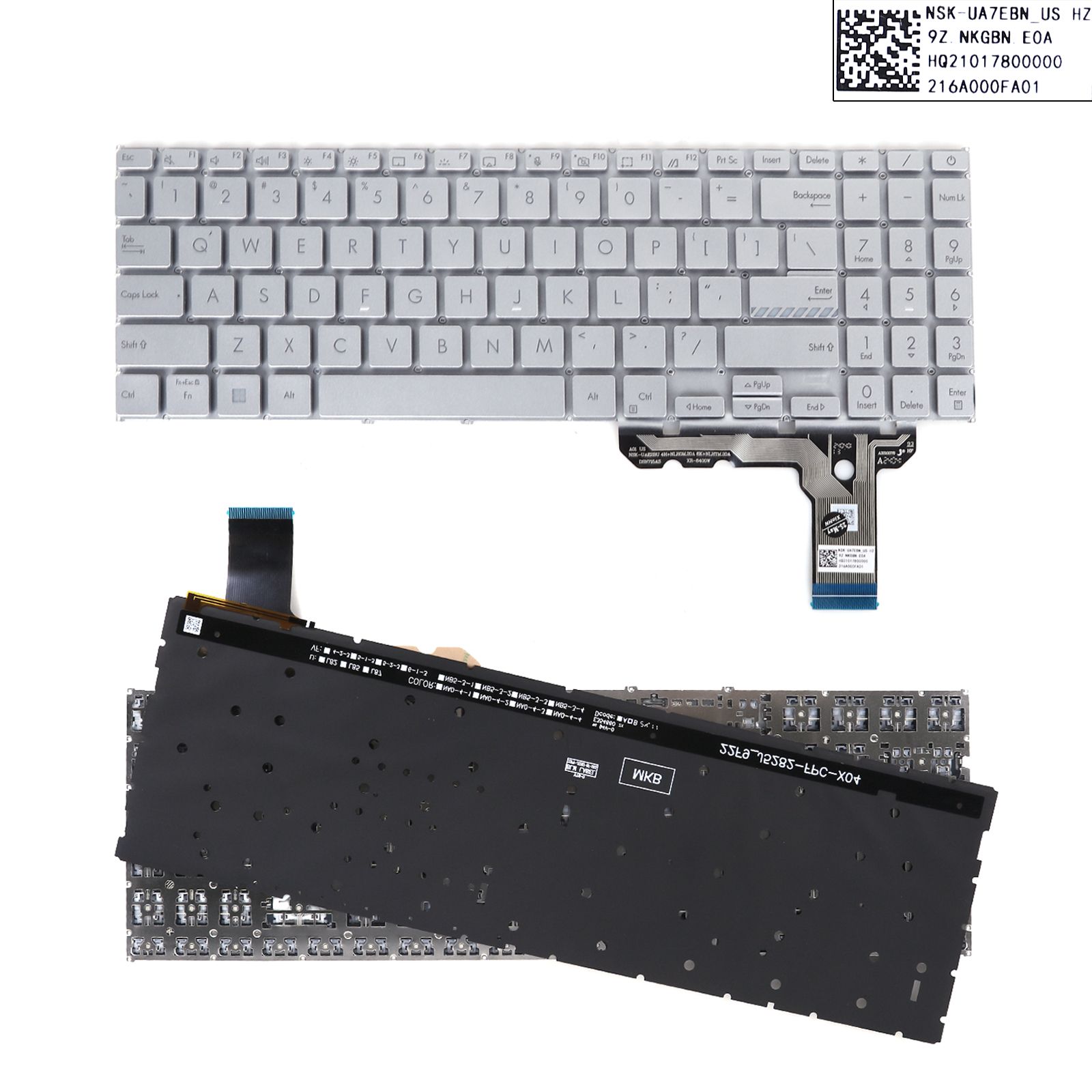 Asus Vivobook K3604 K3605 K3504 M3504 S3504 E1504 SILVER (Backlit，Win8)  N/A