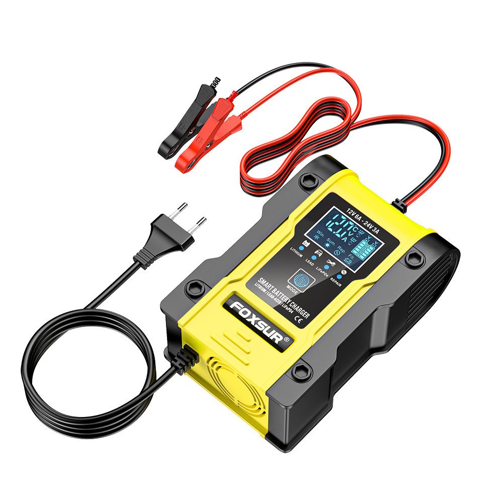 12.6V lithium battery, 12V 24V lead-acid battery, lithium iron phosphate charger, car and motorcycle battery charger  FBC122406D