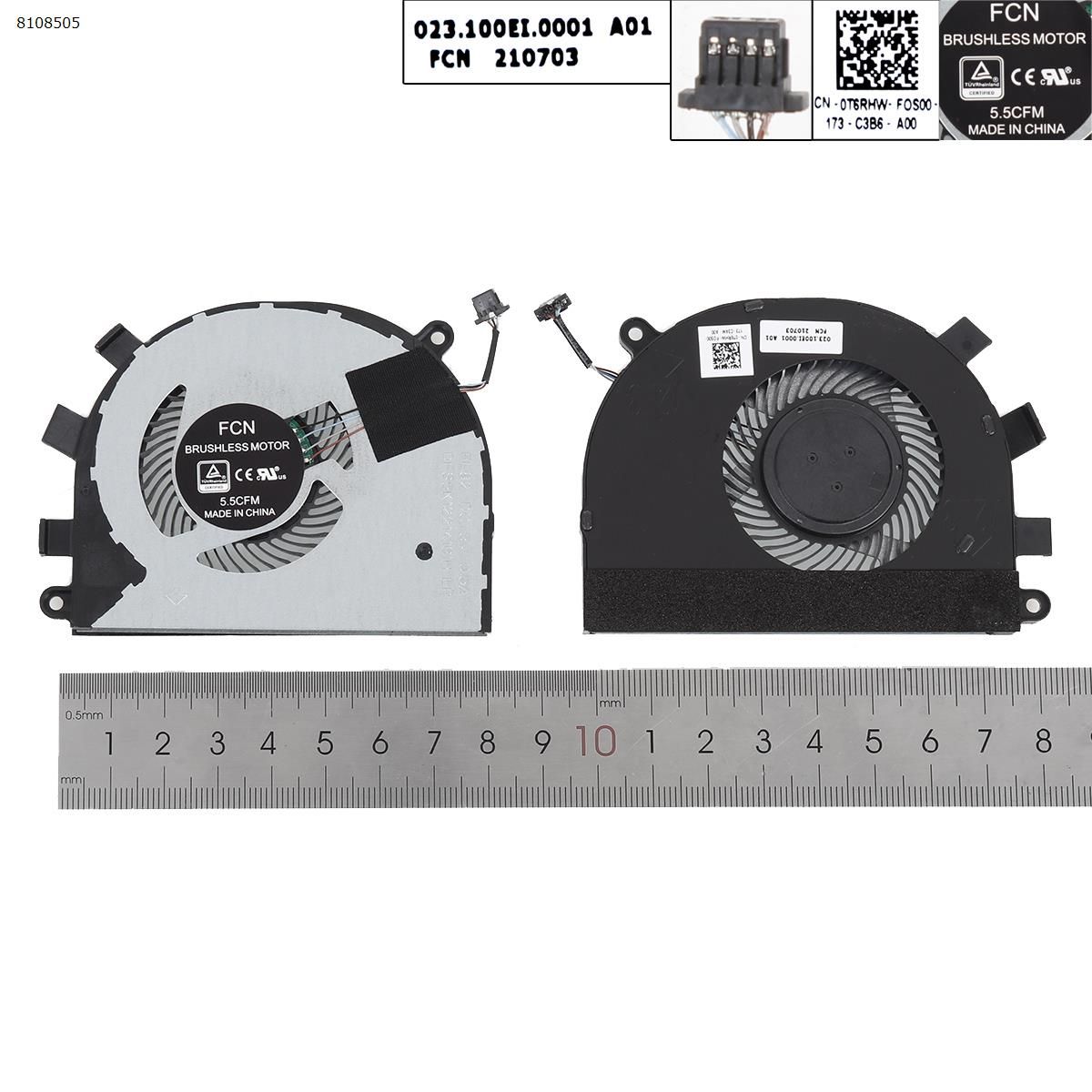 DELL Latitude 3400 3500 Inspiron 5584 15-5584(For CPU fan,Original) Laptop Fan DFS5K12214161H