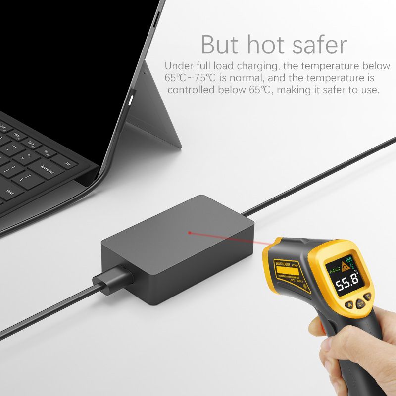 Compatible with Microsoft tablet power adapter Surface Por6 charger 15V2.58A 44W European standard Laptop Adapter A1800