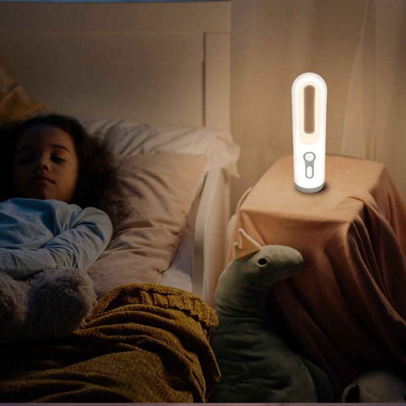 Multi-functional night light Sleep light baby feeding eye care bedside wake up night human sensor light Emergency light flashlight Human movement + light control sensor mode Three light modes USB charging  MY-84100