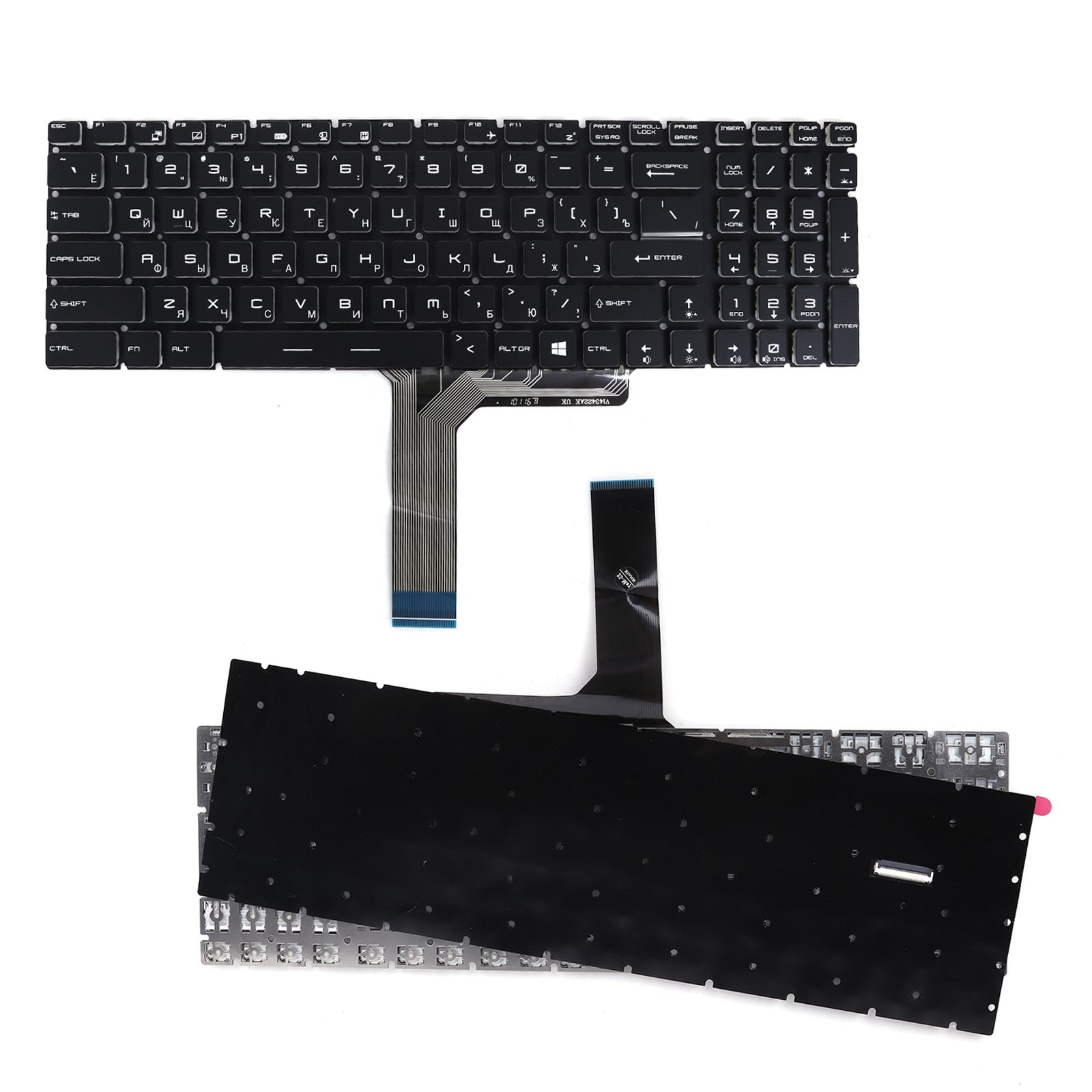 MSI GE63 GE73 Raider RGB 8RD 8RE 8RF Black（Backlit）  N/A