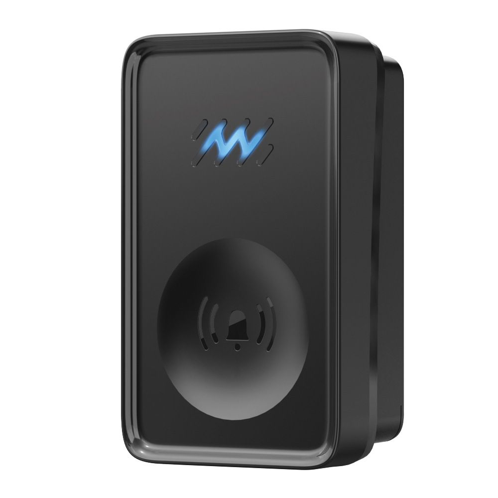 [Black] Smart wireless doorbell DC household sensor elderly remote control pager music self-electric doorbell  ML100-11