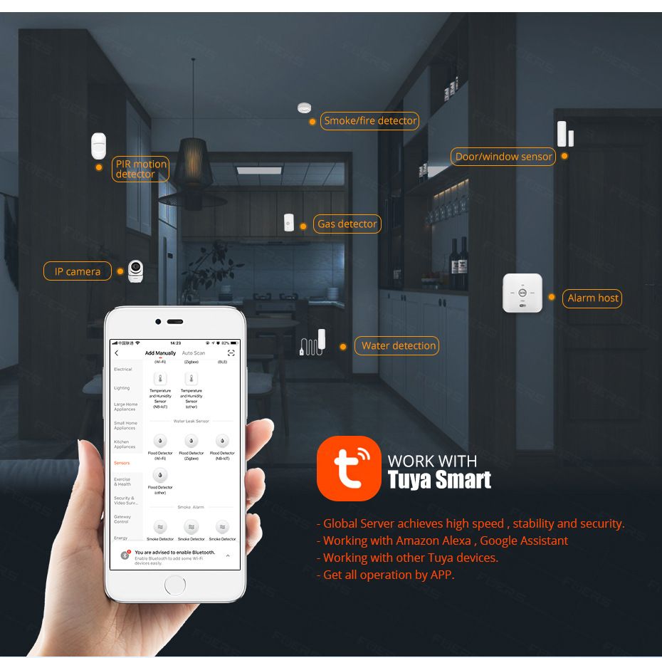 Tuya WiFi Water leakage alarm Overflow water detector Water level alarm record View APP notifications  WL-898WT