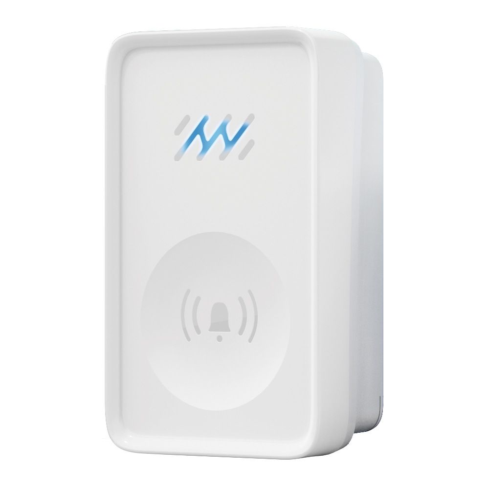 [White] Smart wireless doorbell DC household sensor elderly remote control pager music self-electric doorbell  ML100-11