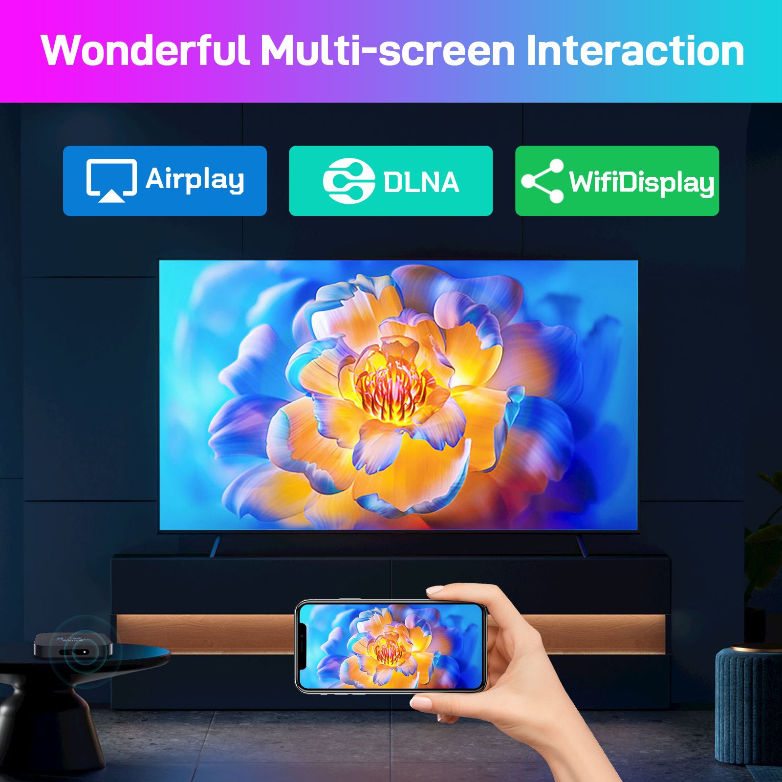 H96 Max M5 Android network set-top box Android 11 system Ultra-cost-effective RK3318 4k set-top box 1GB+8GB European regulations  H96 Max