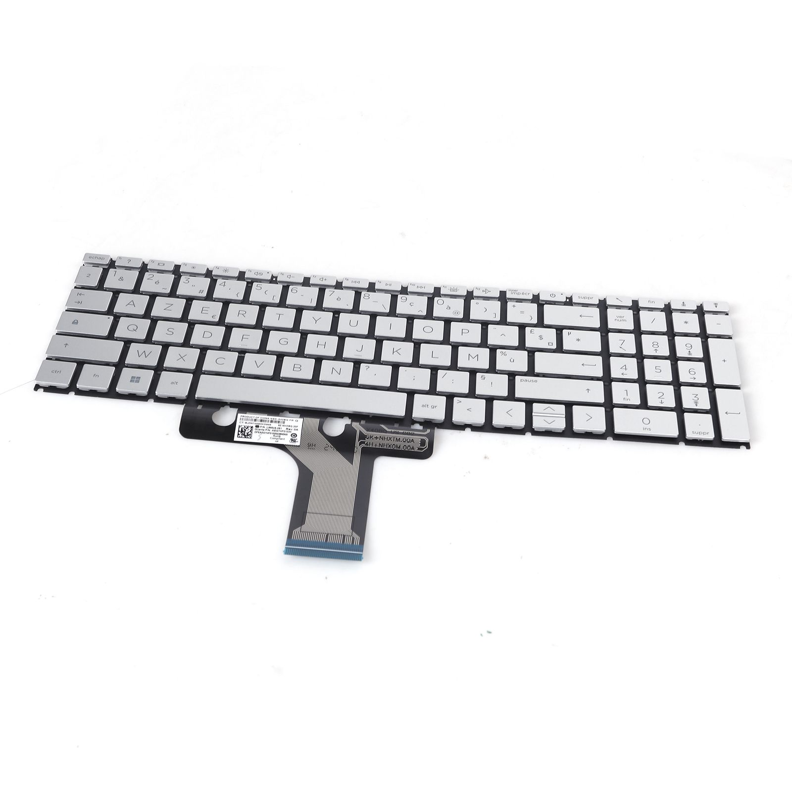 HP Pavilion X360 15-FD 15-FC 15-EG 15-EH 15S-ER 15-ER 17-CN 17-CP 17S-CU SILVER（Backlit，Small Enter，Win8）  9Z.NHXBQ.20F
