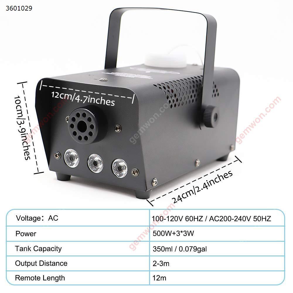 Fog Machine With LED Lights 500W Wireless Remote Control Smoke Machine For Wedding Christmas Halloween Birthday Party LED Ltrip N/A