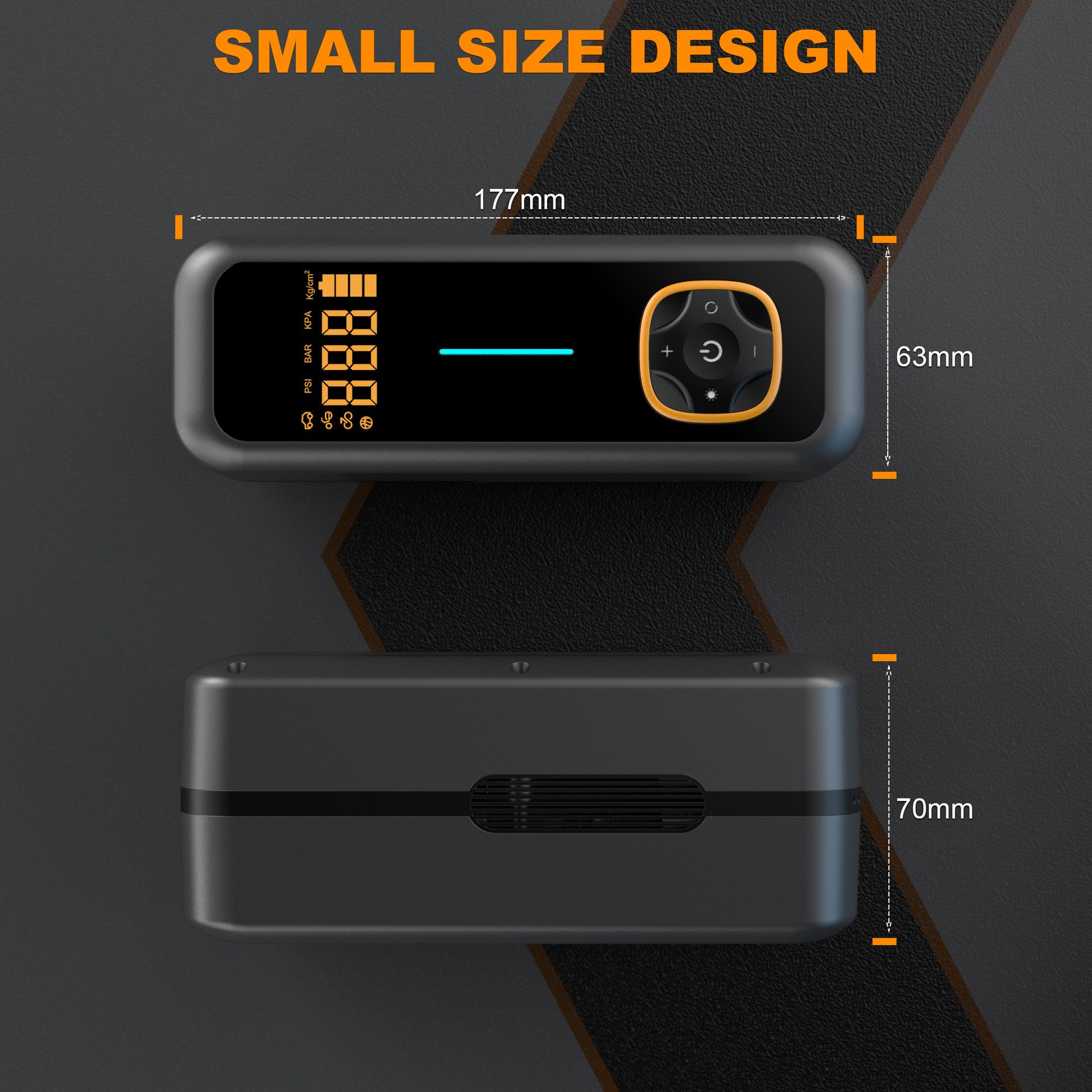 Portable auto tire pump Handheld wireless charging car air pump  CY80