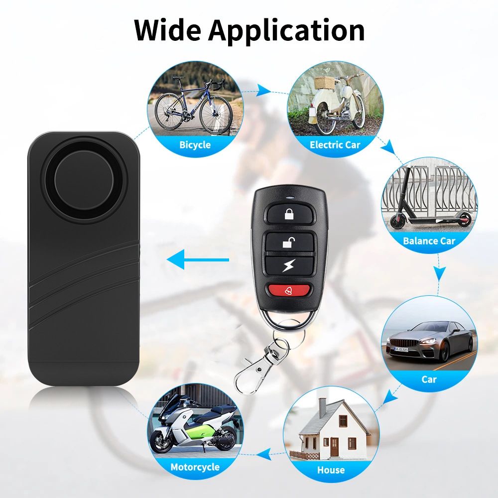 Electric vehicle anti-theft alarm Displacement alarm vibration anti-theft anti-theft waterproof dustproof search IP55 100 dB alarm sound 5 gear adjustment  ZXCBJ01