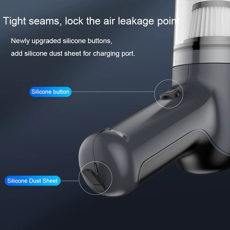 [White] Wireless blowing and suction integrated vacuum cleaner One key dust Hand-held dust blower 45W high power 5500PA super suction car vacuum cleaner type-c charging  LT-126
