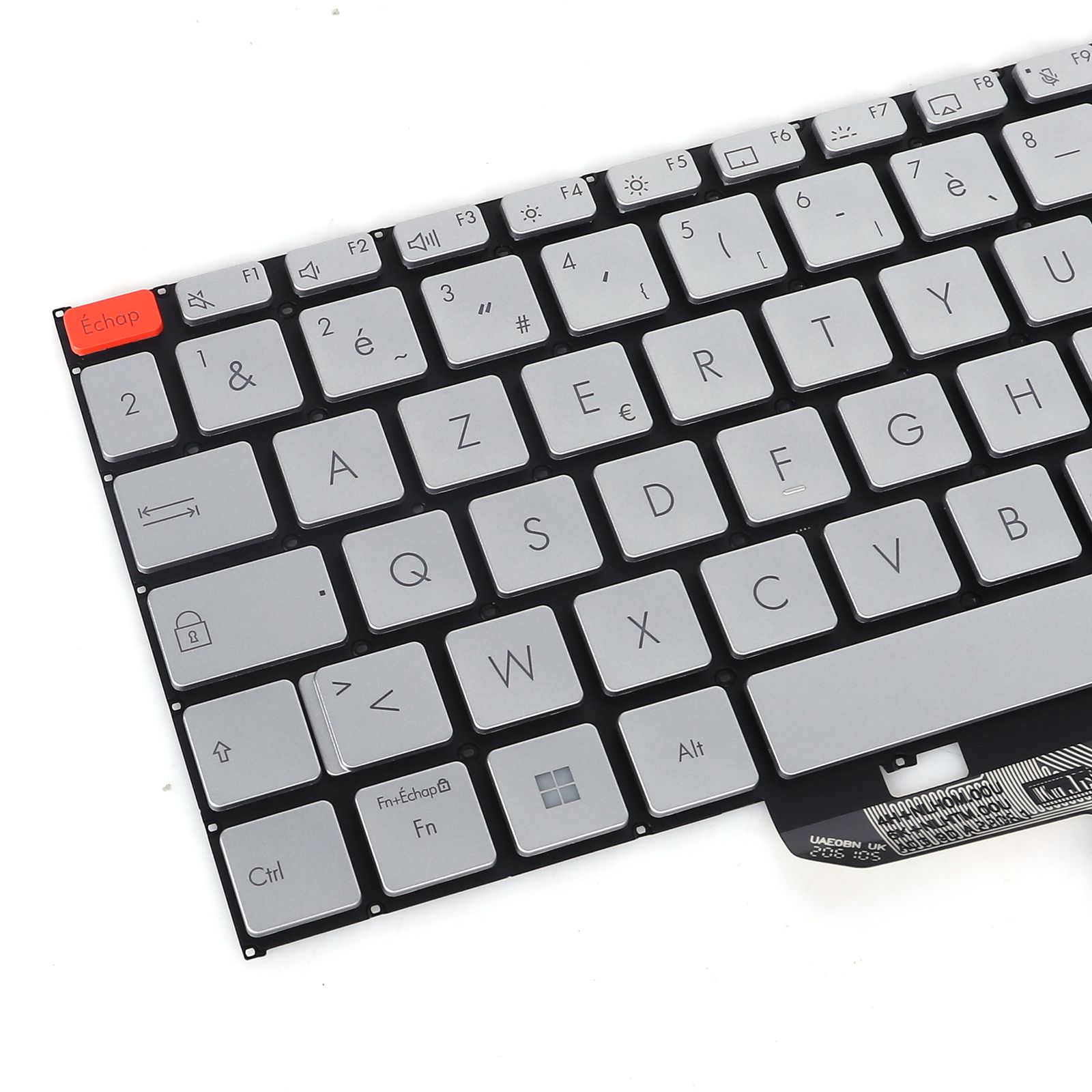 ASUS K6602Z X1603Z K6502V N7601Z N7600Z SILVER（Backlit，Small Enter，Esc Orange，Win8）  9Z.NLHBN.10F